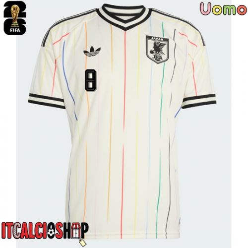 Giappone Takumi Minamino #8 Seconda Maglia Mondiali 2026 Manica Corta